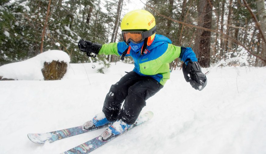 Kid Skiing