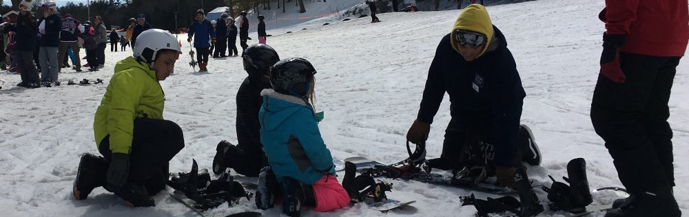 learn to ski and snowboard